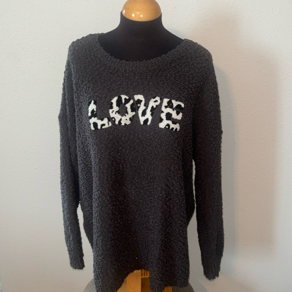 Torrid Zebra Print Love Popcorn Knit Sweater size 2X